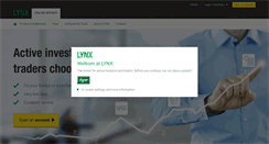 Desktop Screenshot of lynxbroker.com