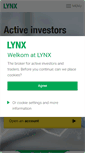 Mobile Screenshot of lynxbroker.com
